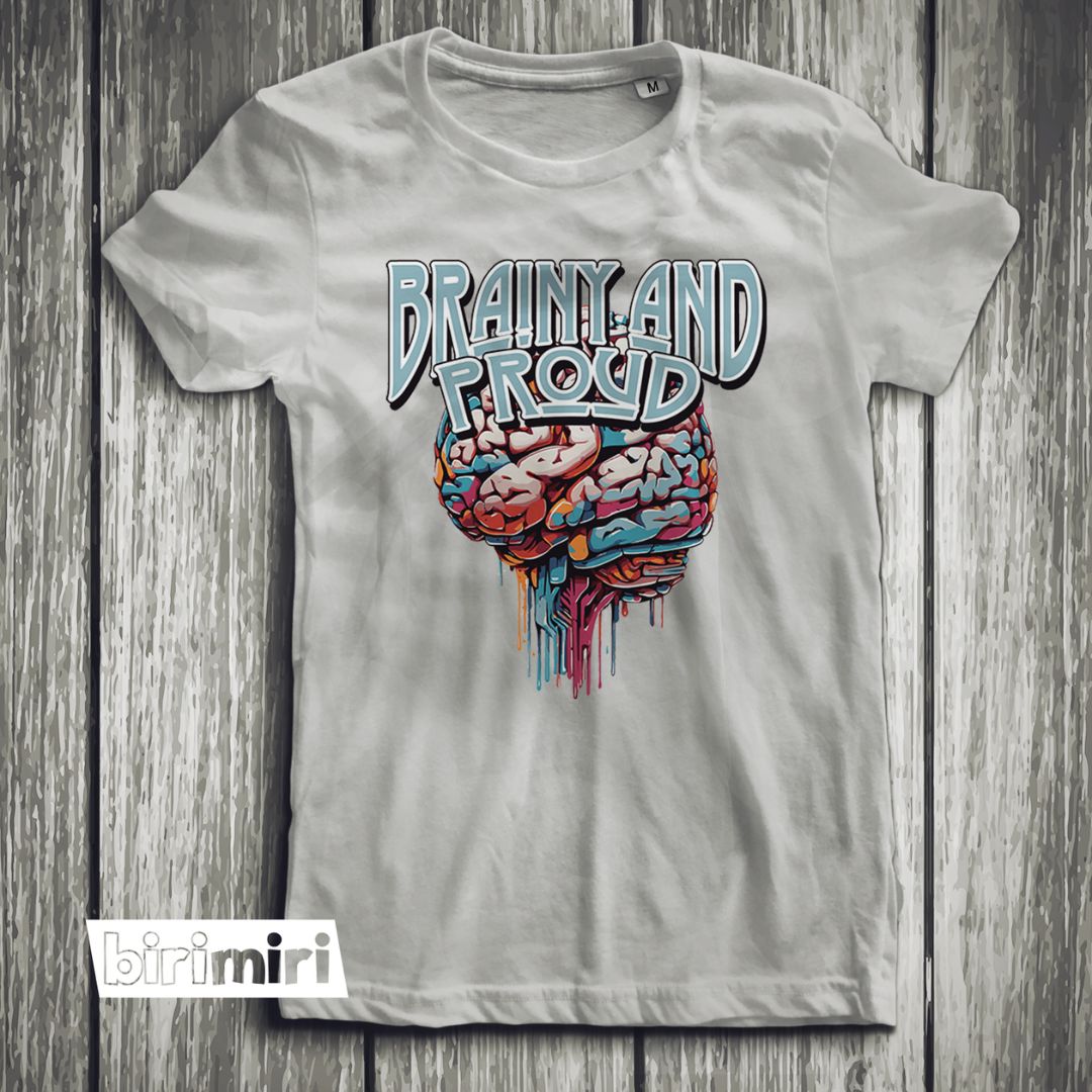 Тениска "Brainy & Proud"