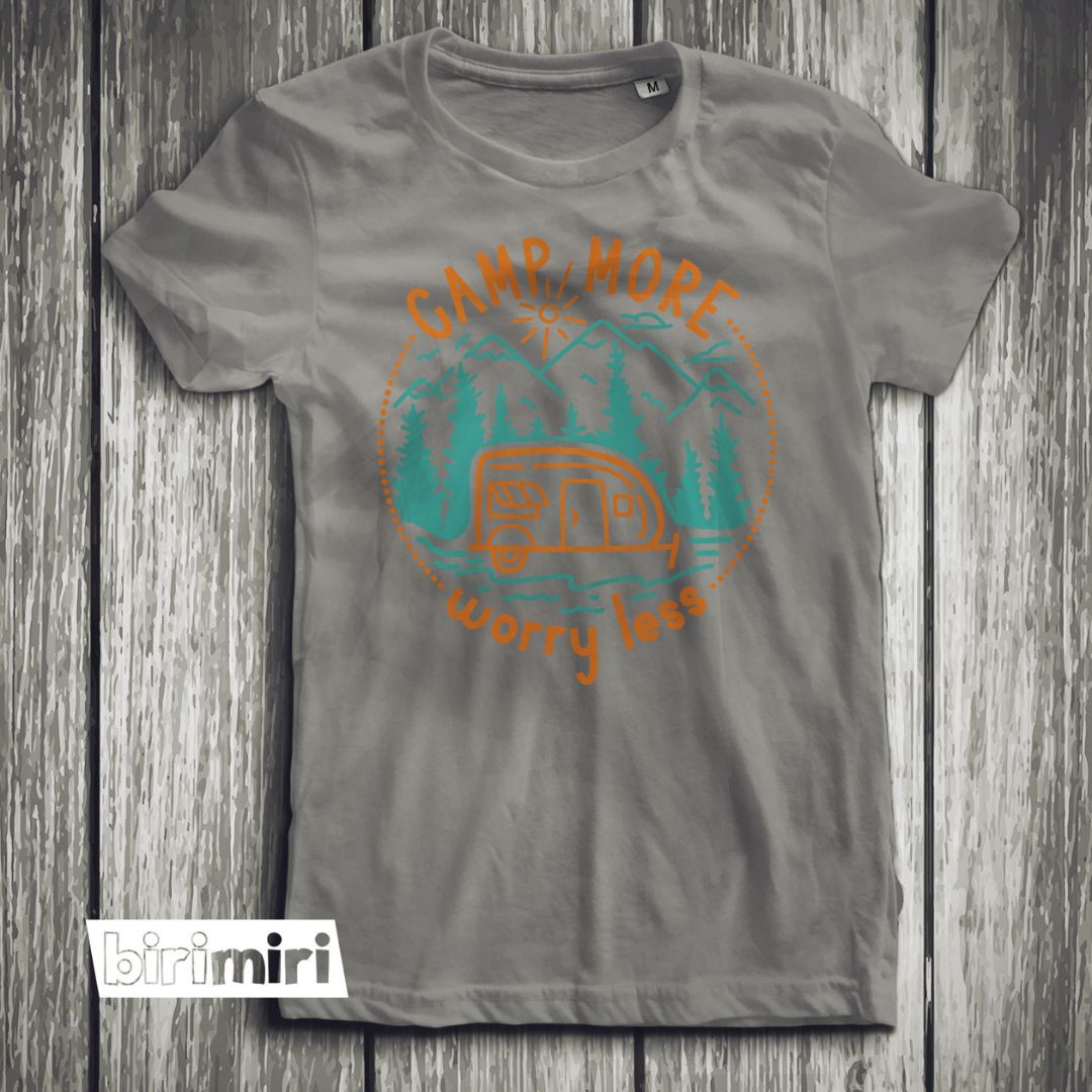 Тениска "Camp More Worry Less"