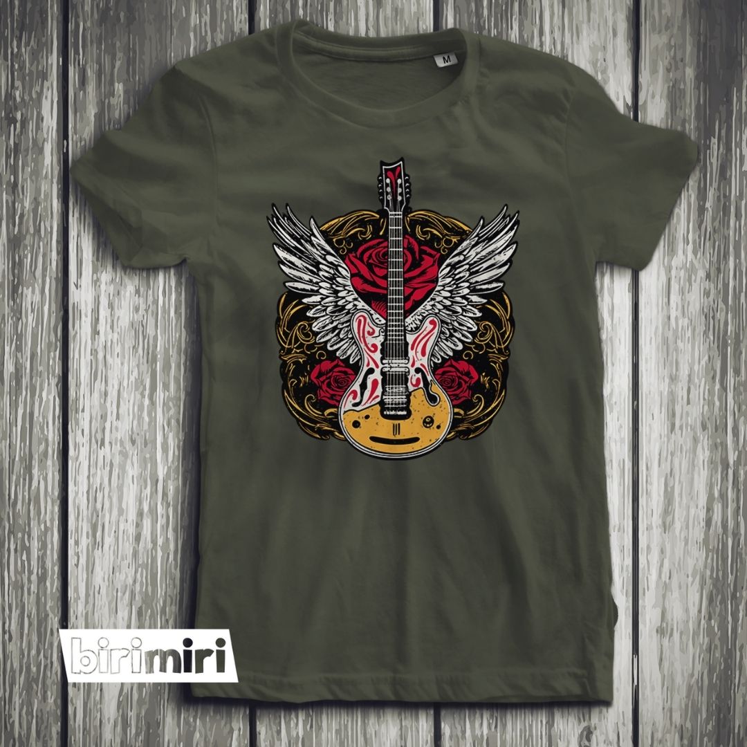Тениска "Guitar and roses"
