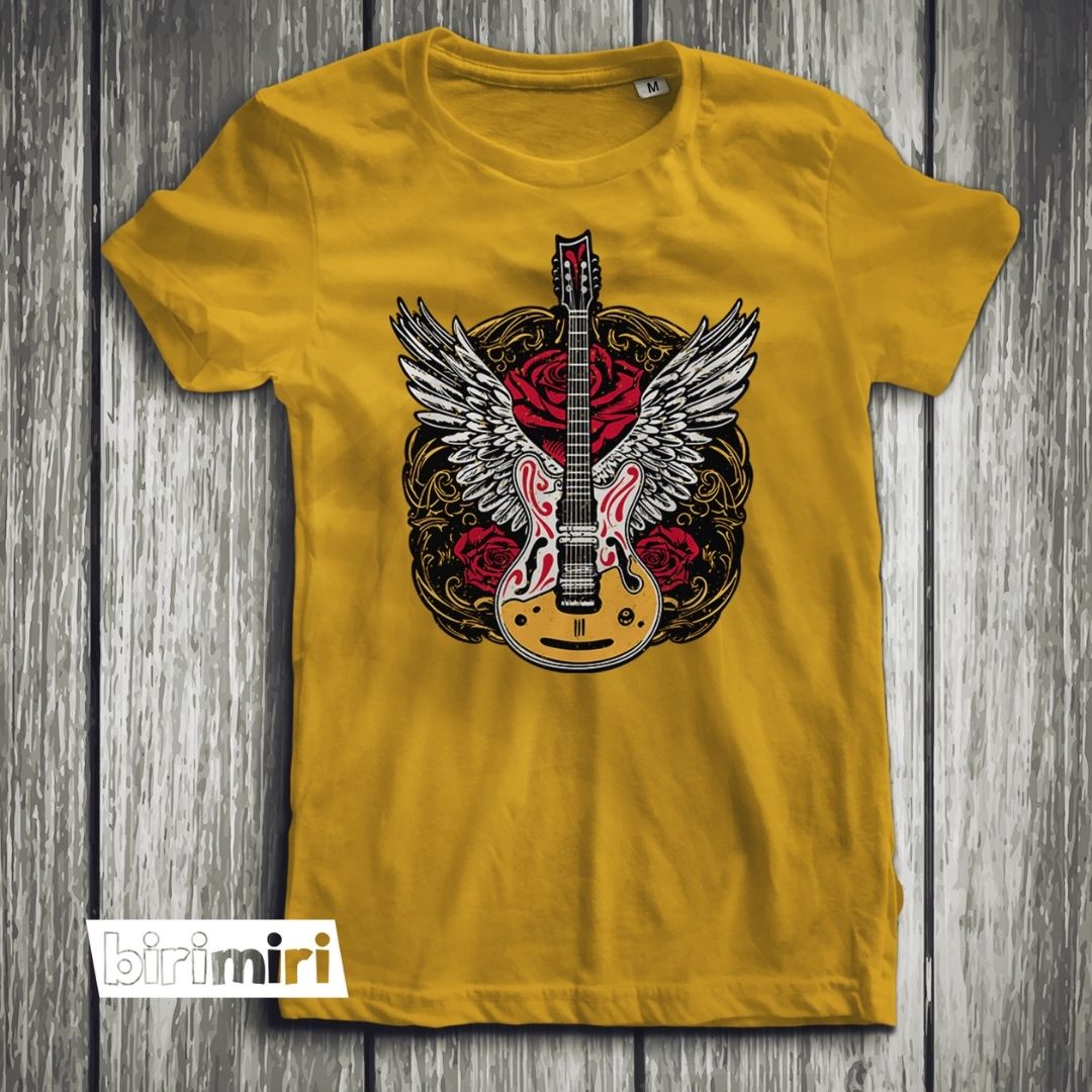 Тениска "Guitar and roses"