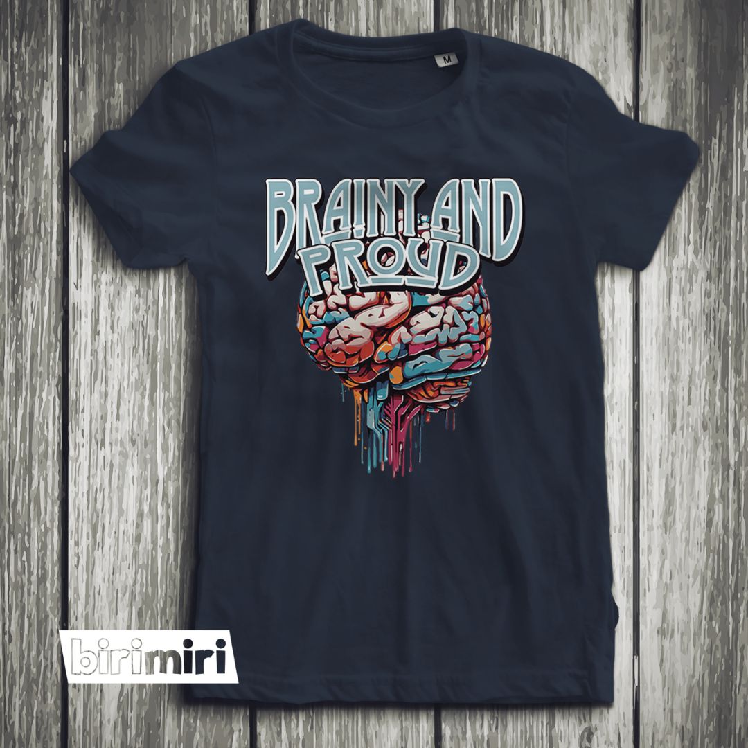 Тениска "Brainy & Proud"